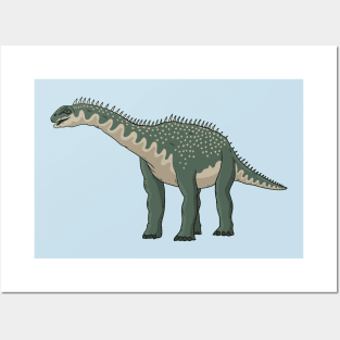 Barapasaurus cartoon illustration Posters and Art